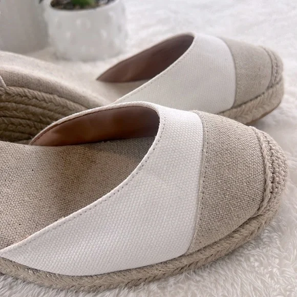 Cole Haan Cloudfeel Espadrille Wedge Sandal perfect neutral sandal spring NEW - Picture 10 of 12